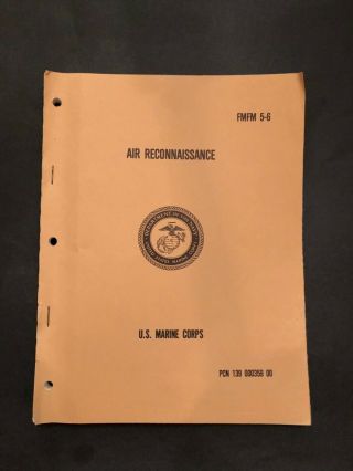 Usmc Fmfm 5 - 6 Air Reconnaissance Us Marine Corps 1979