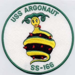 Uss Argonaut Ss 166 - Wwii Lost Boat Bc Patch Cat No C6037