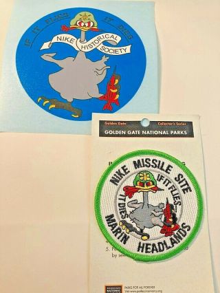 NIKE Missile Historical Society - Dancing Turkey Vulture Decal and Patch 2