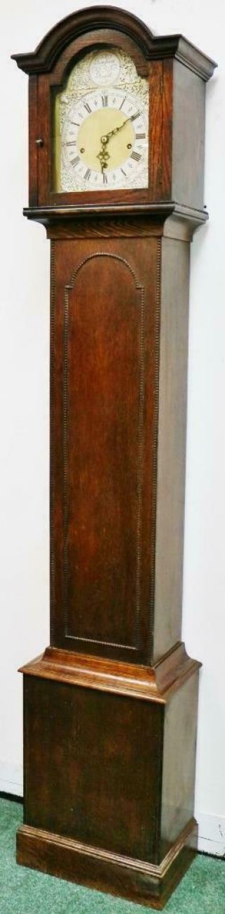 Antique English 8 Day Musical Westminster Chime Longcase Grandmother Clock 4