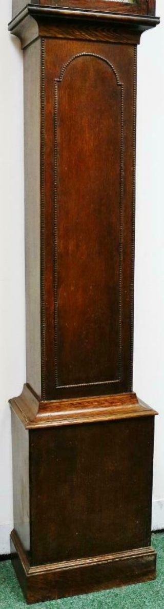 Antique English 8 Day Musical Westminster Chime Longcase Grandmother Clock 9