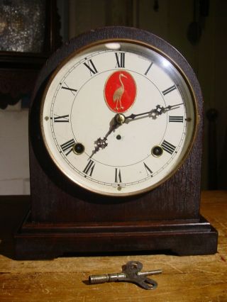 Antique Seth Thomas 1921 " Outlook " No.  1 Advertsing Mahoganyshelf Mantel Clock