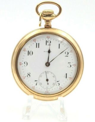 Antique Elgin Model 4 12s 7 Jewel Pocket Watch Circa 1907 5956