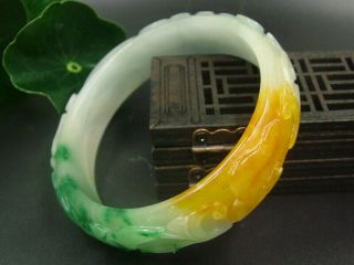Antique Chinese Celadon Nephrite Grade A - Jade Bangle Flows - Ruyi Bracelets5