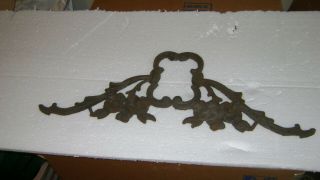 Vintage Cast Iron Railing Architectural Salvage Ornate Rail Piece Wall Roses