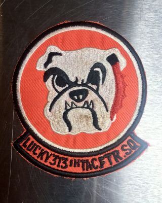 Usaf 313th Tactical Fighter Squadron Patch F - 16 Fighting Falcon