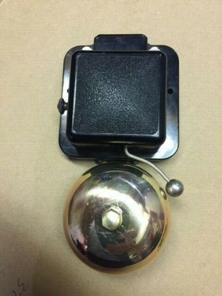 Vintage Gpo Gec Electric Bakelite Nickel Brass Telephone Door Alarm Butler Bell