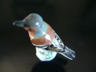 Small Antique Meissen Porcelain Bird Figurine with Blue Swords 5