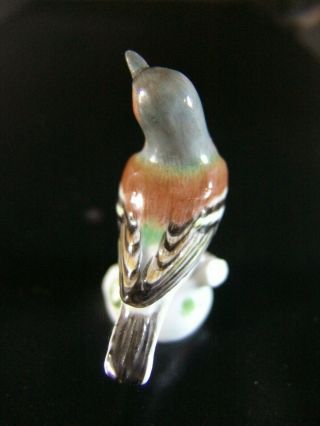 Small Antique Meissen Porcelain Bird Figurine with Blue Swords 6