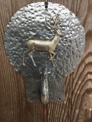 Hand Forged Custom Wrought Iron Door Knocker.  Special Outdoor Series - Whitetail