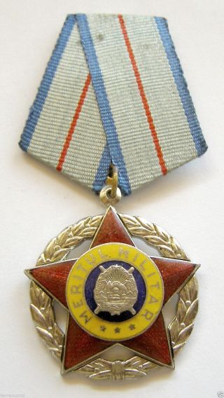 E277 Romania Communist Order For Military Merits Rsr Class Ii