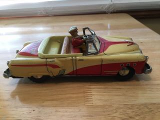 Vintage 1950s Japan Friction Tin Car Toy