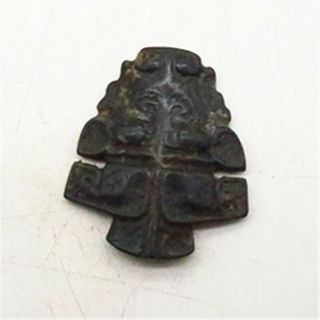chinese hongshan culture jade carved exquisite tree statue pendant G157 4