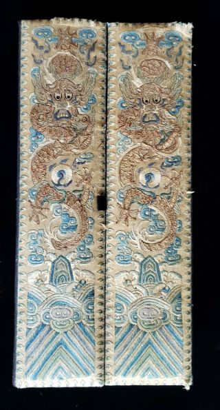 Early Chinese Embroidered Fabric Covered Box