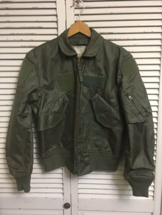 Vintage 1989 Cwu 36/p Summer Flyers Jacket 100 Aromatic Polyamide Usa Men 