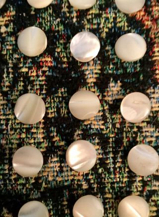 25 Vintage 3/8” Victorian Pearl Buttons For Baby Or Doll Clothing