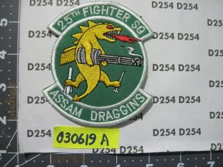 `usaf Air Force Squadron Patch 25th Fighter Sqdn Assam Draggins Osan Afb