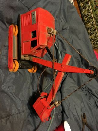 Vintage 1950 ' s Alps K 25 VERY RARE Toy Crane W/Remote One Of First 3