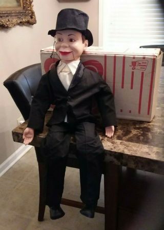 Vintage 1968 Juro Novelty Charlie Mccarthy Ventriloquist Dummy Doll & Org.  Box