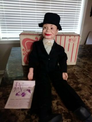 Vintage 1968 Juro Novelty Charlie McCarthy Ventriloquist Dummy Doll & Org.  Box 3