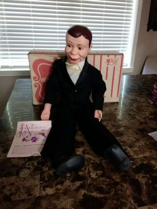 Vintage 1968 Juro Novelty Charlie McCarthy Ventriloquist Dummy Doll & Org.  Box 4