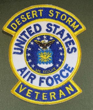 Us Air Force Desert Storm Veteran Patch Sew (b524)