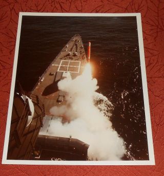 Kodak Photo Unknown Missile Launch From Uss