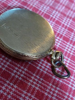1924 Col.  b 12 s 17 jewel Royal Waltham pocket Watch Gold Filled Case - - 8