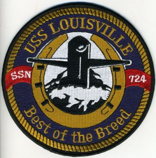Uss Louisville Ssn 724 - Crest - Best Of The Breed Bc Patch Cat No C5529