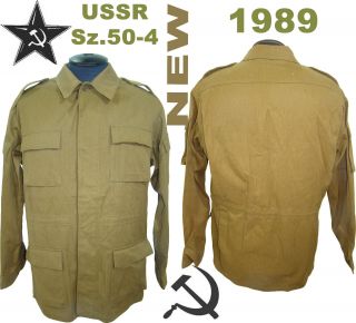 Very Rar Sz.  50 - 4 Cotton Afganka Soviet Sand Camo Field Jacket Afghanka 1989