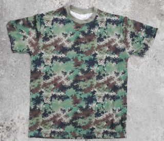 Serbia Serbian M - 10 Digital Camouflage Material T - Shirt Size Xxxl 100 Cotton