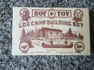 Roy Toy Log Camp Building Set No.  1 Vintage