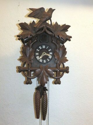 Black Forest Cuckoo Clock With 2 Weights In