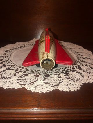 Vintage Tin Toy Friction Made In Japan Rocket 3