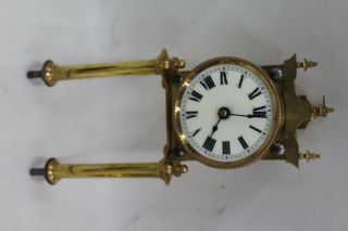 400 Day Torsion Glass Dome Vintage Antique Anniversary Clock w/Disc Pendulum 3