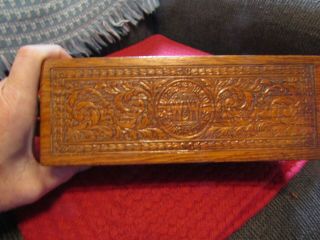 Antique W&W Wheeler & Wilson Sewing Machines wooden dovetailed box. 2