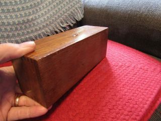 Antique W&W Wheeler & Wilson Sewing Machines wooden dovetailed box. 4