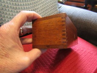 Antique W&W Wheeler & Wilson Sewing Machines wooden dovetailed box. 5