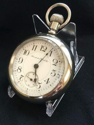 1903 Hampden Deuber Grand 18 Size 17 Jewel Pocket Watch