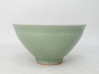 G932 Chinese tea bowl of blue porcelain of appropriate glaze and botttom work 6