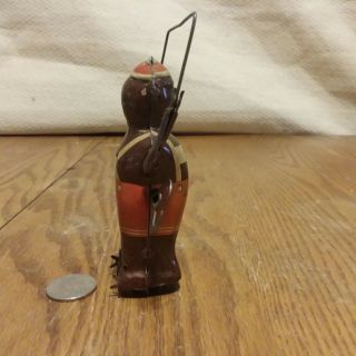 RARE 1940s MECHANICAL WIND UP LITHO TIN BEAR JUMPING ROPE WITH KEY GERMANY 5