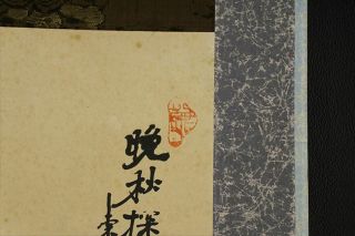 JAPANESE HANGING SCROLL ART Painting Sansui Landscape Asian antique E8109 5