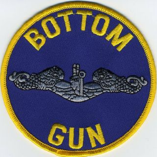 Bottom Gun (submarine Dolphins) - Bc Patch Cat No.  C6350