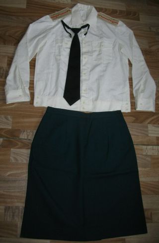 Skirt And Shirt For Women Soldiers In The Soviet Army In The Soviet Union