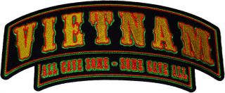 Vietnam All Gave Some Large Military Rocker/tab Patch For Vests Or Jackets