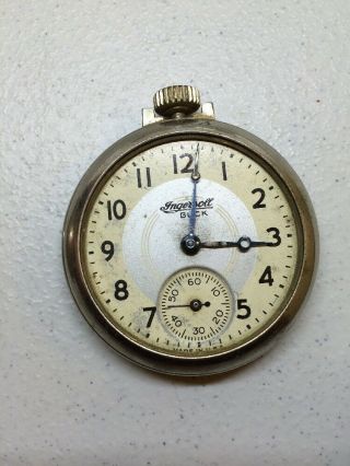 3 Vintage Antique Ingersoll Pocket Watches For Parts/repair 010199