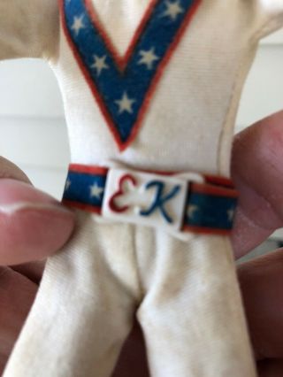 Vintage 1972 Ideal Evel Knievel doll & helmet Belt and Stunt Cycle Motorcycle 7