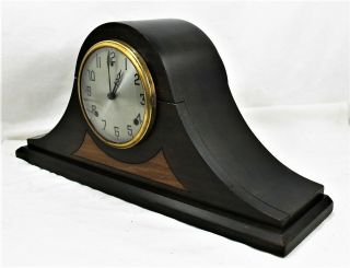 Antique Gilbert 1807 Mantel Clock Chimes On The Hour & Half Hour No Key 2