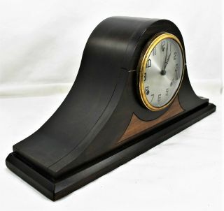 Antique Gilbert 1807 Mantel Clock Chimes On The Hour & Half Hour No Key 3