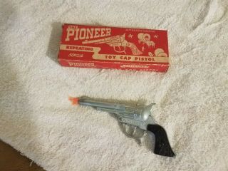 Vintage Stevens " Pioneer " Cap Gun With Box Rare